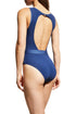 Shan Classique Belted high-neck one-piece